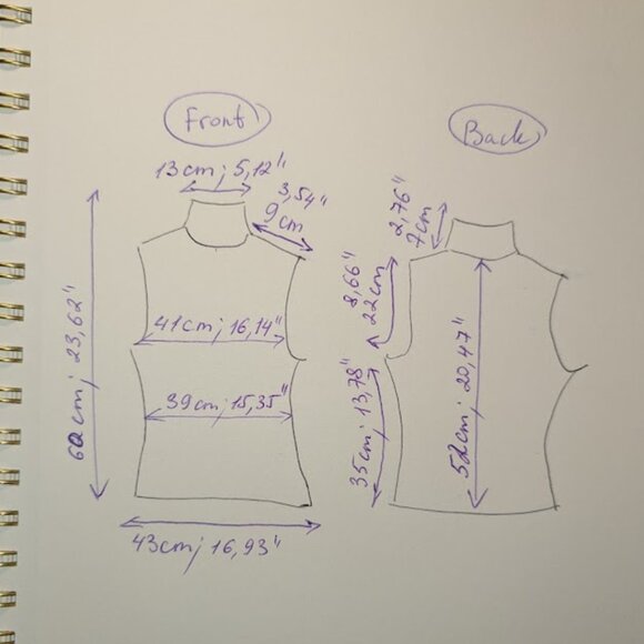 Red Sleeveless Turtleneck Jersey Top Metallic Shimmer - Picture 8 of 8